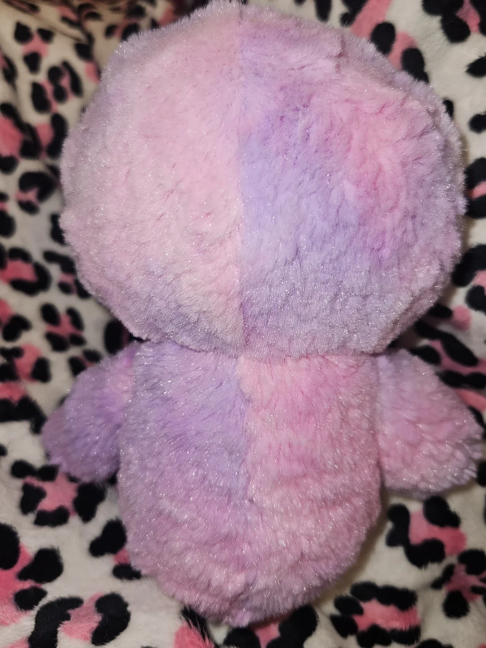 Ty Plush Sloth Stuffed Animal in Purple and Pink with Sparkly Eyes